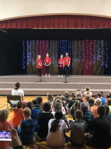 Students in the Musical Review Performance