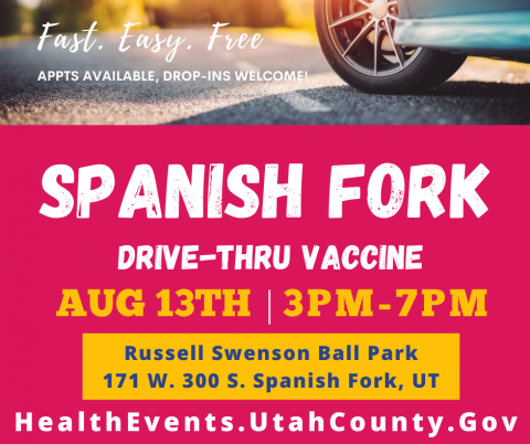 Spanish Fork Drive-Thru Vaccine Clinic