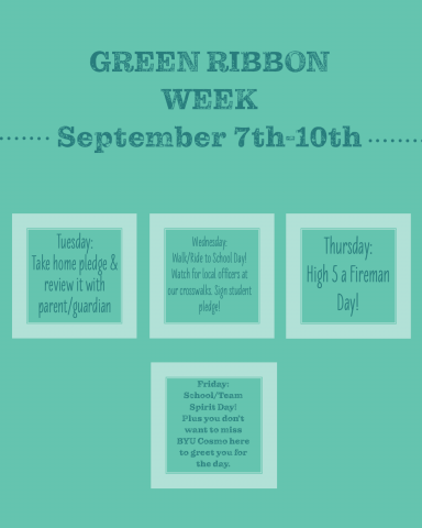 Green Ribbon Week Activities