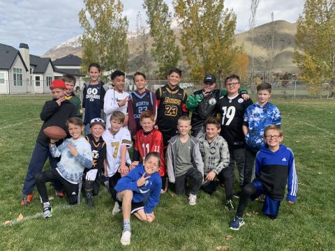 Students wear team jerseys to team up against drugs
