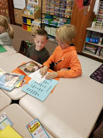 Fourth Grade reading to First Grade