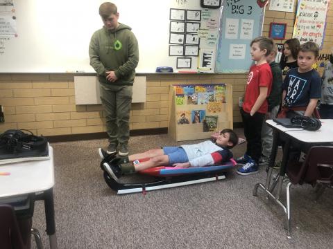 Mrs. Muhlestein's 3rd Grade had Orson Colby come in and talk abot competing in Luge.