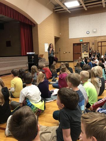 Kelly Cook came and talked about what Literacy means to her. 