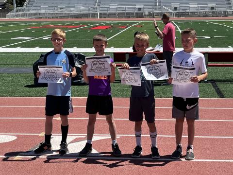 3rd Graders had a good day at their first track meet.