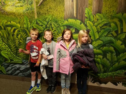 Second Grade goes to the Museum of Ancient Life at Thanksgiving Point.