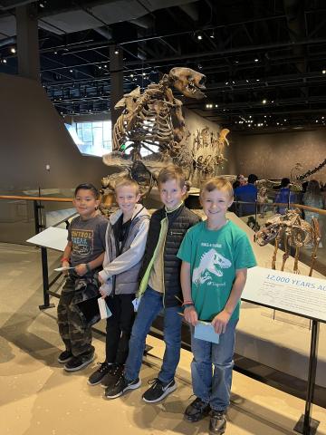 Third Grade goes to the Natural History Museum. 