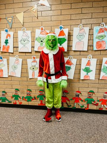 The Grinch made a surprise visit.