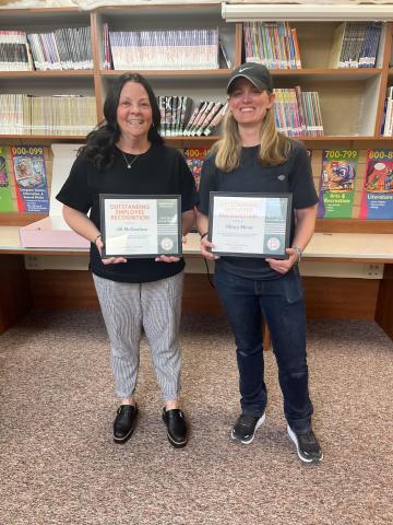 Certified Employees of the Year, Ms. McFeehan and Ms. Miner